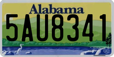 AL license plate 5AU8341
