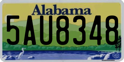 AL license plate 5AU8348