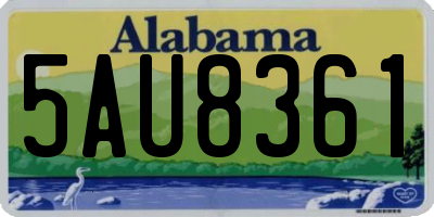 AL license plate 5AU8361