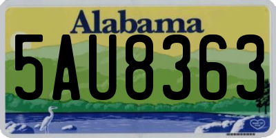 AL license plate 5AU8363