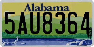 AL license plate 5AU8364