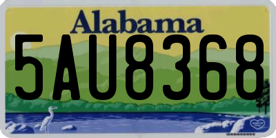 AL license plate 5AU8368
