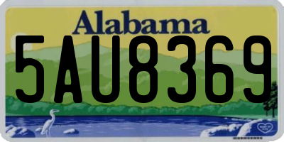 AL license plate 5AU8369