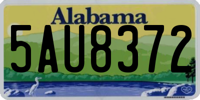AL license plate 5AU8372