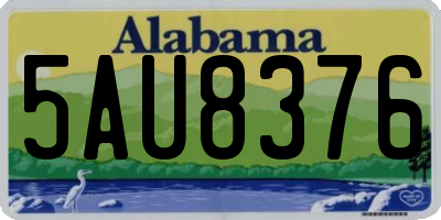 AL license plate 5AU8376