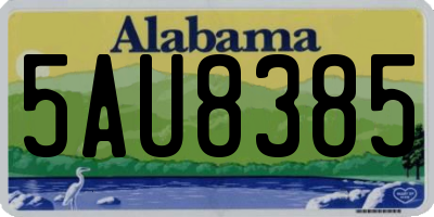 AL license plate 5AU8385