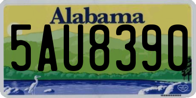 AL license plate 5AU8390