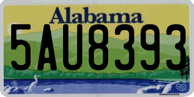 AL license plate 5AU8393