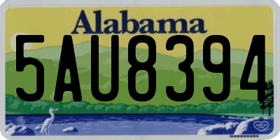 AL license plate 5AU8394