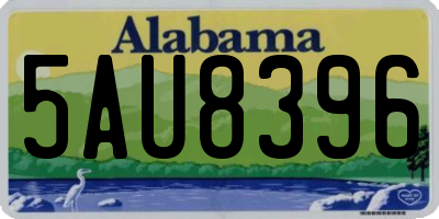 AL license plate 5AU8396