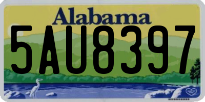 AL license plate 5AU8397