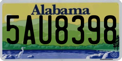 AL license plate 5AU8398