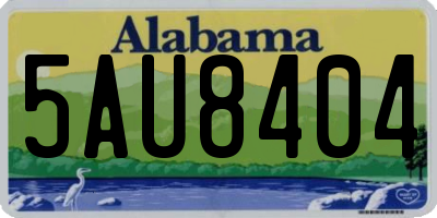 AL license plate 5AU8404