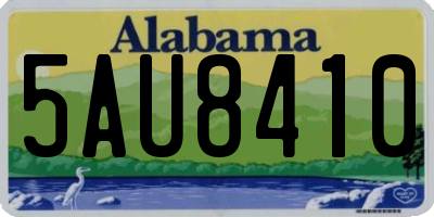 AL license plate 5AU8410