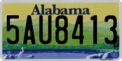 AL license plate 5AU8413