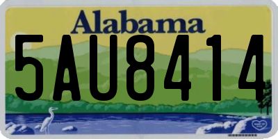 AL license plate 5AU8414