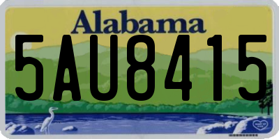 AL license plate 5AU8415