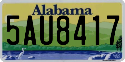 AL license plate 5AU8417