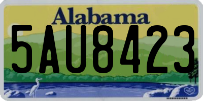 AL license plate 5AU8423