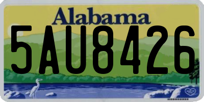 AL license plate 5AU8426