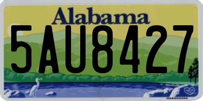 AL license plate 5AU8427