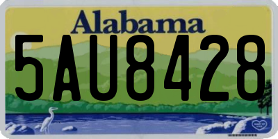 AL license plate 5AU8428