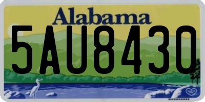 AL license plate 5AU8430