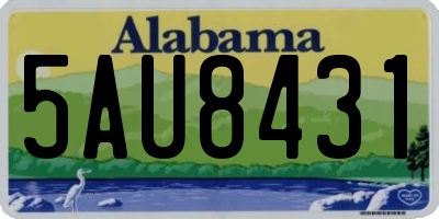 AL license plate 5AU8431