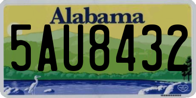 AL license plate 5AU8432