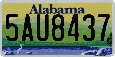 AL license plate 5AU8437
