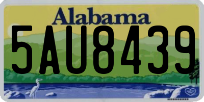 AL license plate 5AU8439