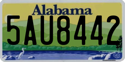 AL license plate 5AU8442