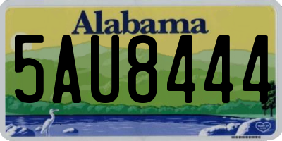 AL license plate 5AU8444