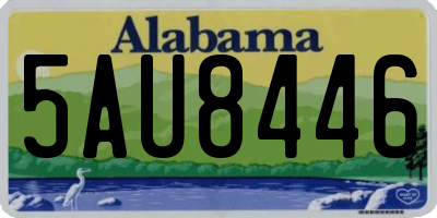 AL license plate 5AU8446