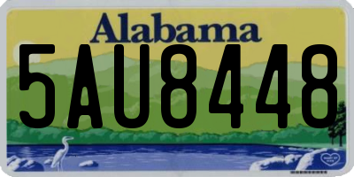 AL license plate 5AU8448