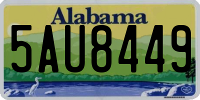AL license plate 5AU8449