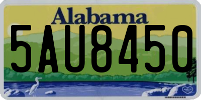 AL license plate 5AU8450