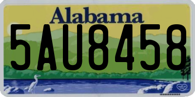 AL license plate 5AU8458