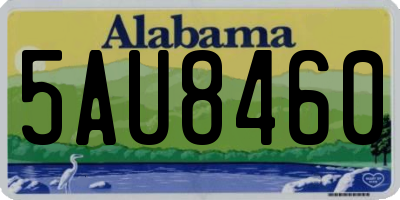 AL license plate 5AU8460