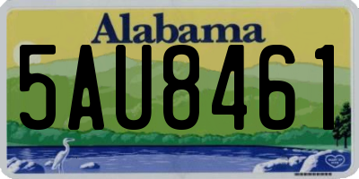 AL license plate 5AU8461