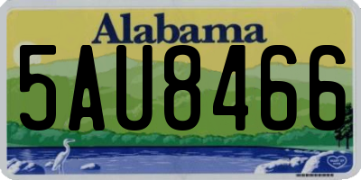 AL license plate 5AU8466