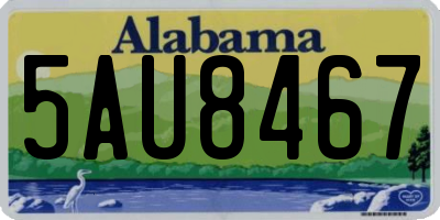 AL license plate 5AU8467