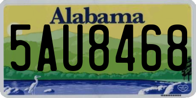 AL license plate 5AU8468
