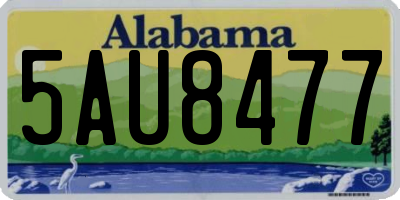 AL license plate 5AU8477