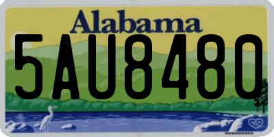 AL license plate 5AU8480