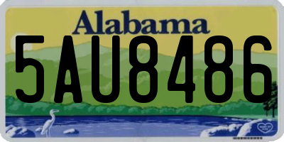 AL license plate 5AU8486