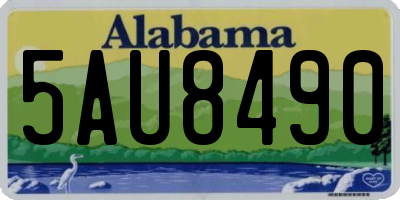 AL license plate 5AU8490