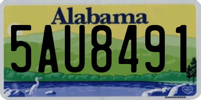 AL license plate 5AU8491