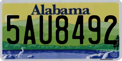 AL license plate 5AU8492