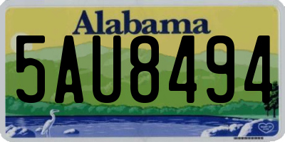 AL license plate 5AU8494